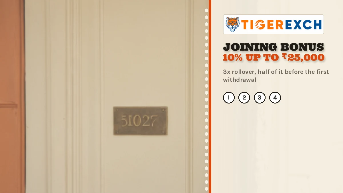 Joining Bonus 10% Up To ₹25,000 poster: 3x rollover, half of it before the first withdrawal