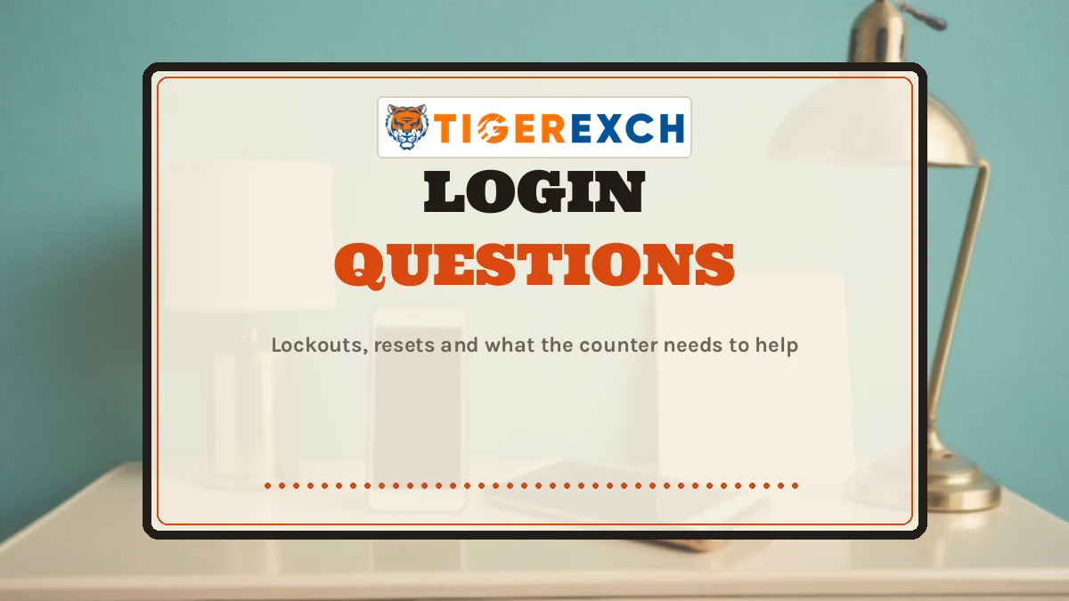 Login Questions poster: Lockouts, resets and what the counter needs to help